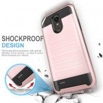 Wholesale LG Stylo 3 Armor Hybrid Case (Rose Gold)